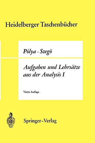 9783540048749: Aufgaben Und Lehrsatze Aus Der Analysis: Reihen, Integralrechnung, Funktionentheorie