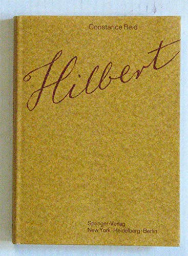 9783540049999: Hilbert: With an Appreciation of Hilbert's Mathematical Work