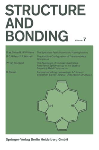 Stock image for Structure and Bonding. Volume 7 for sale by Zubal-Books, Since 1961