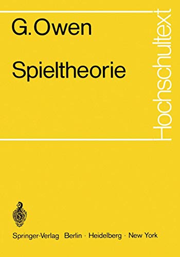 Stock image for Spieltheorie (Hochschultext) for sale by medimops