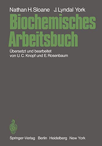 Stock image for Biochemisches Arbeitsbuch for sale by Bernhard Kiewel Rare Books