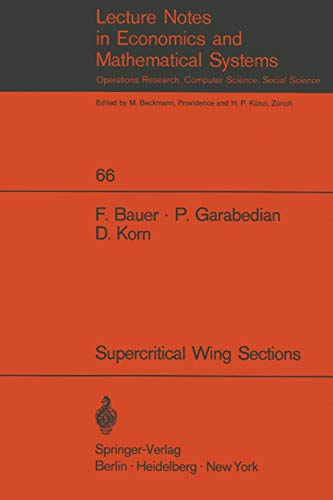 Stock image for A Theory of Supercritical Wing Sections, with Computer Programs & Examples ['Lecture Notes in Economics & Mathematical Systems' Series - No. 66] for sale by Robert Wright, trading as 'The Bookman'