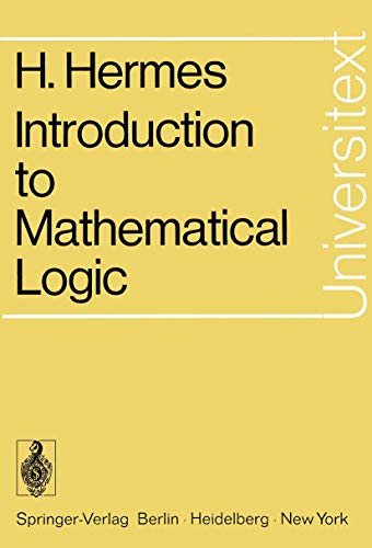 9783540058199: Introduction to Mathematical Logic