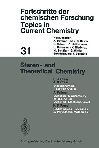 Stock image for Stereo- and Theoretical Chemistry (Topics in Current Chemistry, 31) for sale by dsmbooks