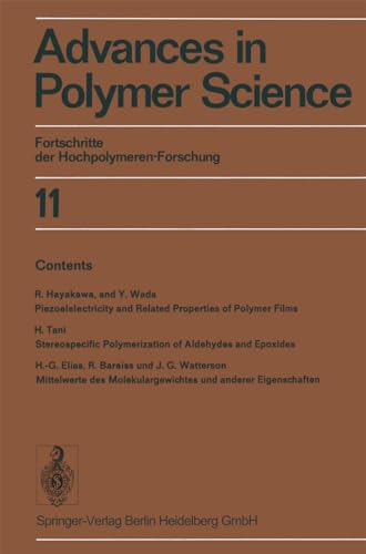 9783540060543: Advances in Polymer Science: Fortschritte der Hochpolymeren-Forschung: 11