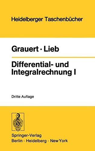 Imagen de archivo de Differential- Und Integralrechnung 1.: Funktionen Einer Reellen Veranderlichen. a la venta por medimops