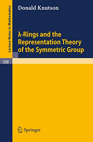 Stock image for Lambda-Rings and the Representation Theory of the Symmetric Group for sale by Chiron Media