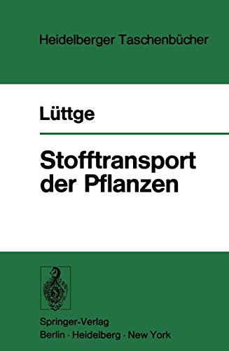 Stock image for Stofftransport der Pflanzen for sale by Bernhard Kiewel Rare Books