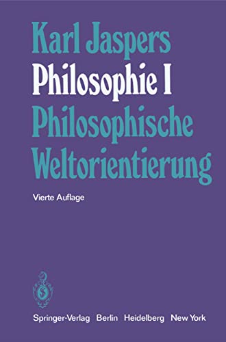 9783540063230: Philosophie: I Philosophische Weltorientierung