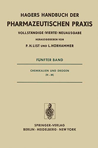 Beispielbild fr Hagers Handbuch der pharmazeutischen Praxis fr Apotheker, Arzneimittelhersteller, rzte und Medizinalbeamte. V. Band: Chemikalien und Drogen (H - M) zum Verkauf von Antiquarische Bcher Schmidbauer