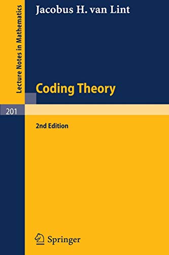 9783540063636: Coding Theory: 201