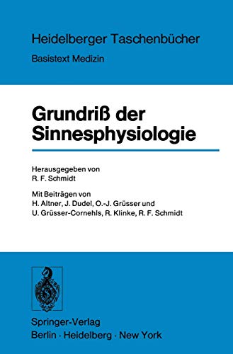Beispielbild fr Grundri Der Sinnesphysiologie (Heidelberger Taschenbcher) zum Verkauf von Versandantiquariat Felix Mcke