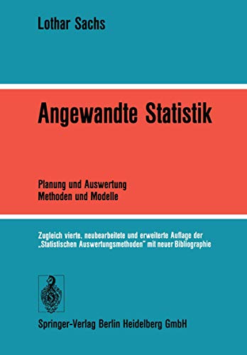 Beispielbild fr Angewandte Statistik: Planung und Auswertung - Methoden und Modelle zum Verkauf von Bernhard Kiewel Rare Books