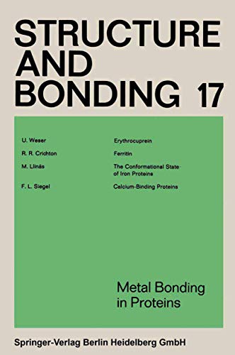 Stock image for Structure and Bonding Volume 17. Metal Bonding in Proteins for sale by Zubal-Books, Since 1961