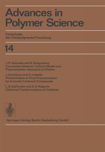 Stock image for Advances in Polymer Science: Fortschritte der Hochpolymeren-Forschung for sale by Zubal-Books, Since 1961