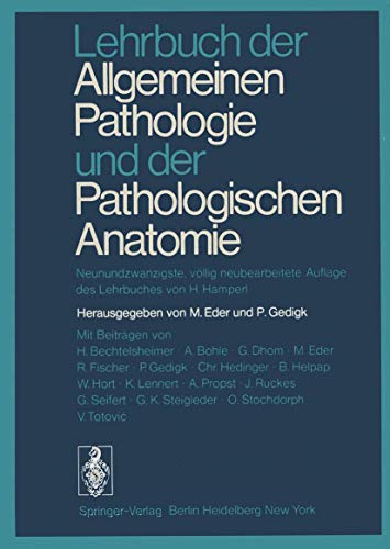 Stock image for Lehrbuch der Allgemeinen Pathologie und der Pathologischen Anatomie for sale by Buchstube Tiffany