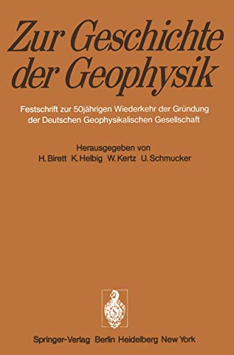 Stock image for Zur Geschichte der Geophysik: for sale by Antiquariat Walter Nowak