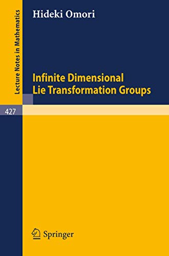 Beispielbild fr Infinite Dimensional Lie Transformation Groups zum Verkauf von Chiron Media