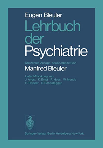 9783540072171: Lehrbuch Der Psychiatrie
