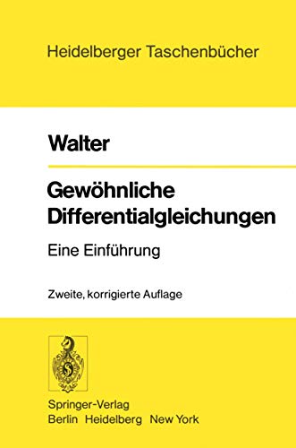 Beispielbild fr Heidelberger Taschenbcher, Bd. 110: Gewhnliche Differentialgleichungen. Eine Einfhrung zum Verkauf von medimops