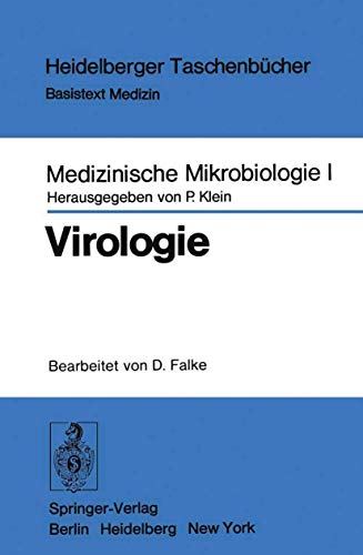 9783540077220: Medizinische Mikrobiologie I: Virologie