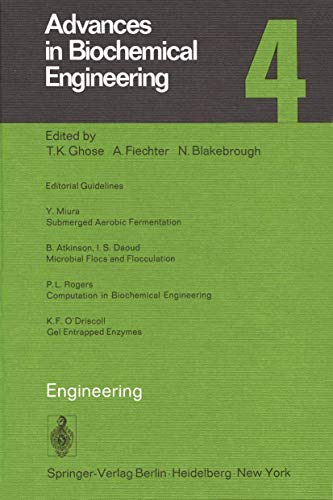 9783540077473: Engineering: 4 (Advances in Biochemical Engineering/Biotechnology)