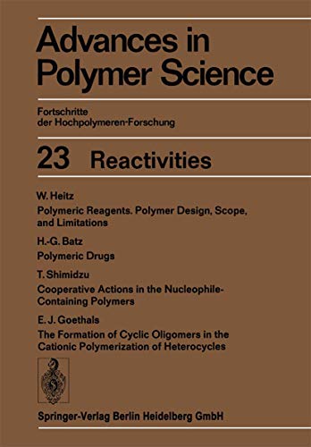 Imagen de archivo de Reactivities (Advances in Polymer Science 23) a la venta por Zubal-Books, Since 1961