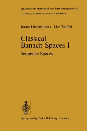 Beispielbild fr Classical Banach Spaces (Volume 1) zum Verkauf von Anybook.com