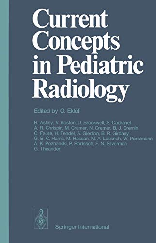 9783540082798: Current Concepts in Pediatric Radiology