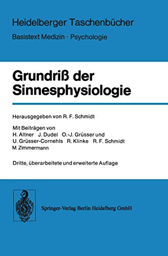 Beispielbild fr Grundri der Sinnesphysiologie (Heidelberger Taschenbcher) zum Verkauf von Versandantiquariat Felix Mcke