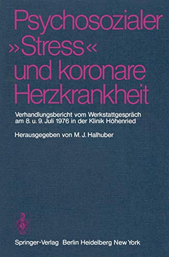 9783540083221: Psychosozialer „Stress