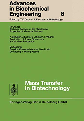 Beispielbild fr Advances in Biochemical Engineering (Advances in Biochemical Engineering/Biotechnology) #8 zum Verkauf von Zubal-Books, Since 1961