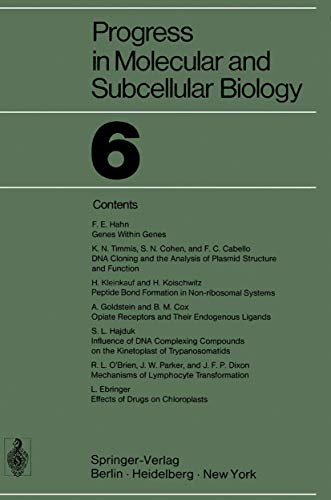 Beispielbild fr Progress in Molecular and Subcellular Biology (Volume 6) zum Verkauf von Anybook.com