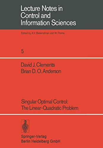 9783540086949: Singular Optimal Control: The Linear-Quadratic Problem