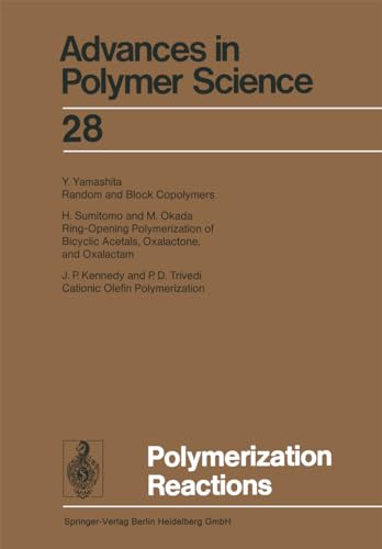 Stock image for Polymerization Reactions (Advances in Polymer Science) for sale by Zubal-Books, Since 1961