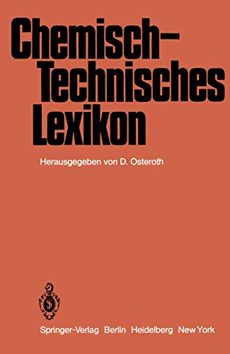 9783540088912: Chemisch-Technisches Lexikon (German Edition)