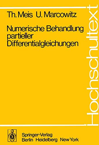 Numerische Behandlung partieller Differentialgleichungen.