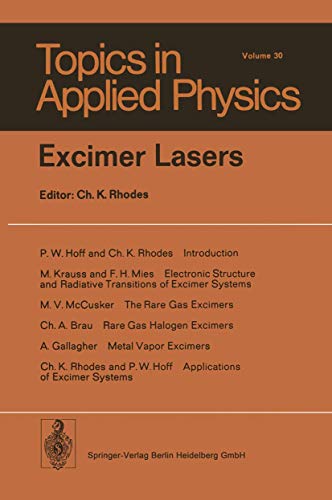 9783540090175: Excimer Lasers (Topics in Applied Physics)