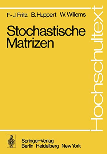 Beispielbild fr Stochastische Matrizen zum Verkauf von Chiron Media