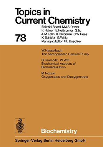 Stock image for Biochemistry (Topics in Current Chemistry) for sale by Zubal-Books, Since 1961