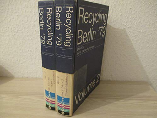 Stock image for Recycling: Berlin *79. International Recycling Congress (IRC) for sale by Mispah books