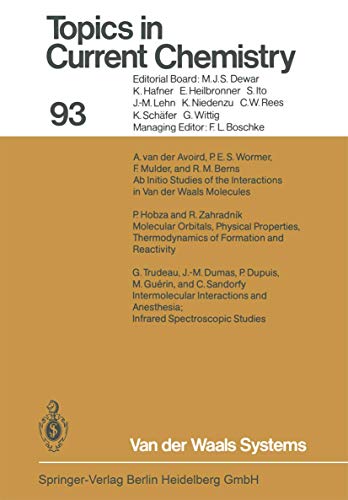 Van der Waals systems Topics in current chemistry , 93 - Dewar, MJS, K. Hafner und E. Heilbronner