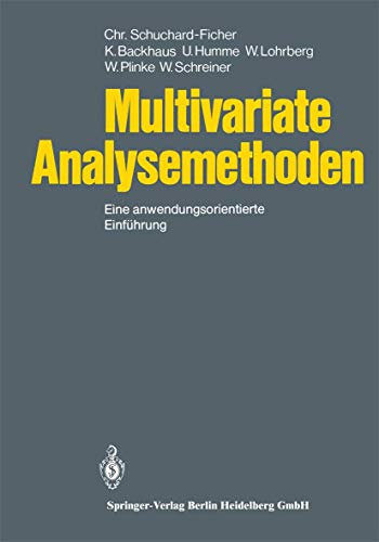 9783540101109: Multivariate Analysemethoden: Eine Anwendungsorientierte Einf Hrung