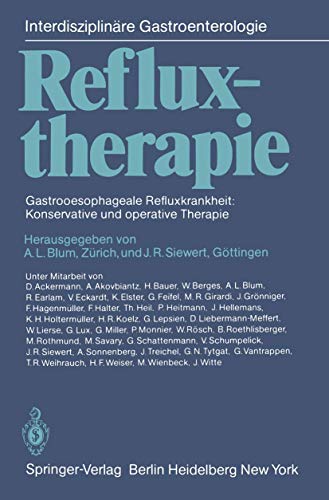 Beispielbild fr Refluxtherapie - Gastrooesophageale Refluxkrankheit: Konservative und operative Therapie zum Verkauf von PRIMOBUCH