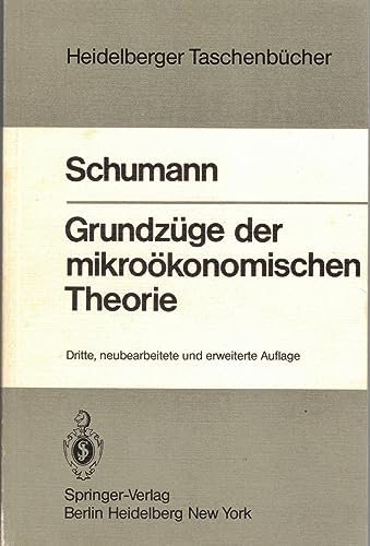 Beispielbild fr Grundzge der mikrokonomischen Theorie zum Verkauf von Bernhard Kiewel Rare Books