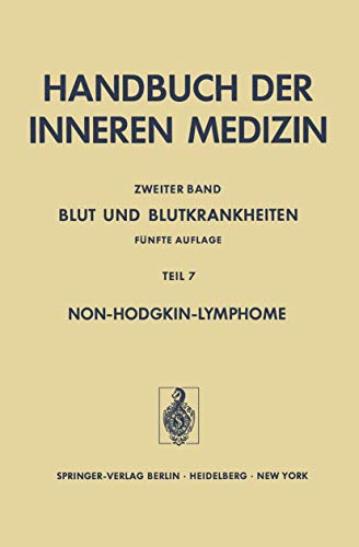 Imagen de archivo de Handbuch der inneren Medizin, 2. Band: Blut und Blutkrankheiten, 7. Teil, a la venta por CSG Onlinebuch GMBH