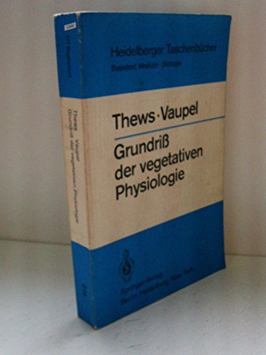 9783540106319: Grundriss der vegetativen Physiologie