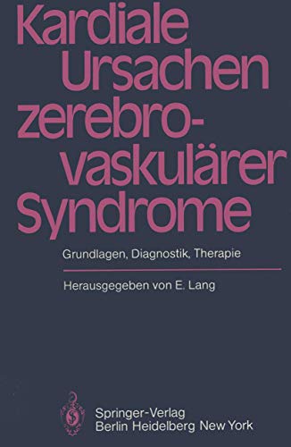 Stock image for Kardiale Ursachen zerebrovaskularer Syndrome for sale by Chiron Media