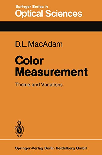 Beispielbild fr Color Measurement: Theme and Variations zum Verkauf von Ammareal