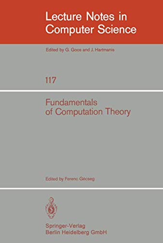 Fundamentals Of Computation Theory Proceedings Of The 1981 Fundamentals Of Computation Theory Proceedings Of The 1981